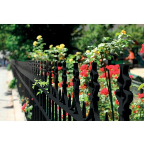 Julien Peinture Fer Anti-Rouille Brillant - Portes, grilles, portails, mobilier de jardin en métal - Noir Brillant 0,25 L