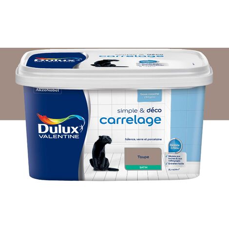 Peinture De Rénovation Simple & Deco Carrelage Satin Taupe 2 L - Dulux Valentine