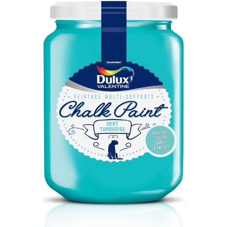 Peinture De Rénovation Chalk Paint Ultra Mat Vert Turquoise 0,4 L - Dulux Valentine