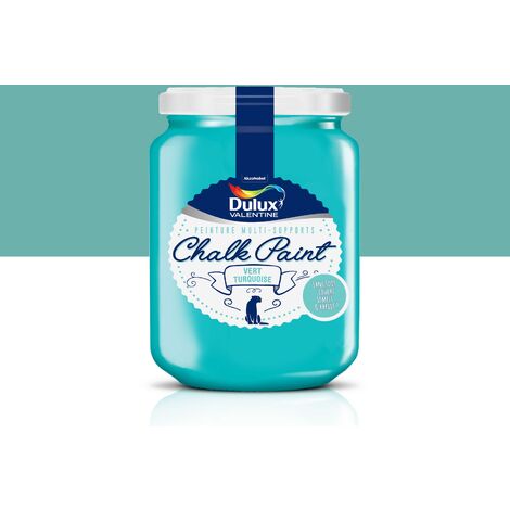 Peinture De Rénovation Chalk Paint Ultra Mat Vert Turquoise 0,4 L - Dulux Valentine