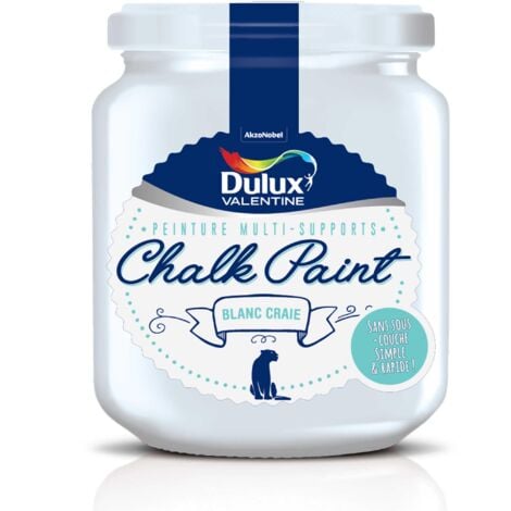 Peinture De Rénovation Chalk Paint Ultra Mat Blanc Craie 0,175 L - Dulux Valentine