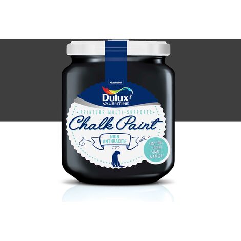 Peinture De Rénovation Chalk Paint Ultra Mat Noir Anthracite 0,175 L - Dulux Valentine