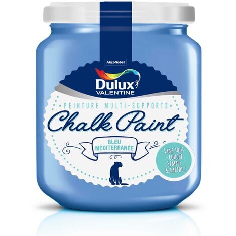 Peinture De Rénovation Chalk Paint Ultra Mat Bleu Méditerranée 0,175 L - Dulux Valentine