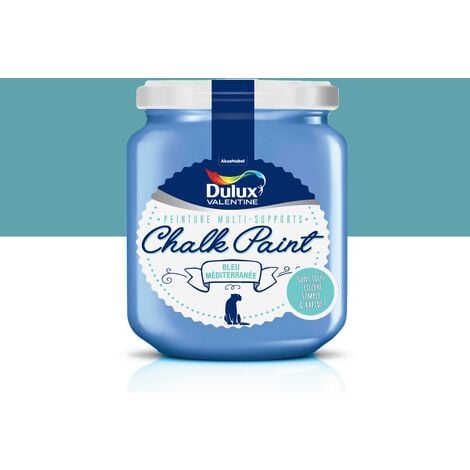 Peinture De Rénovation Chalk Paint Ultra Mat Bleu Méditerranée 0,175 L - Dulux Valentine