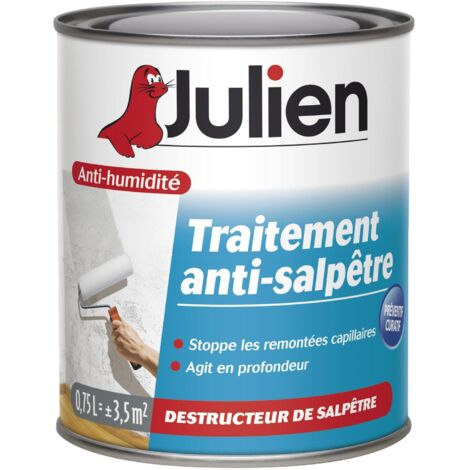 Traitement Anti-Salpêtre Julien Anti-Humidité et Étanchéité Mat Incolore 0,75 L