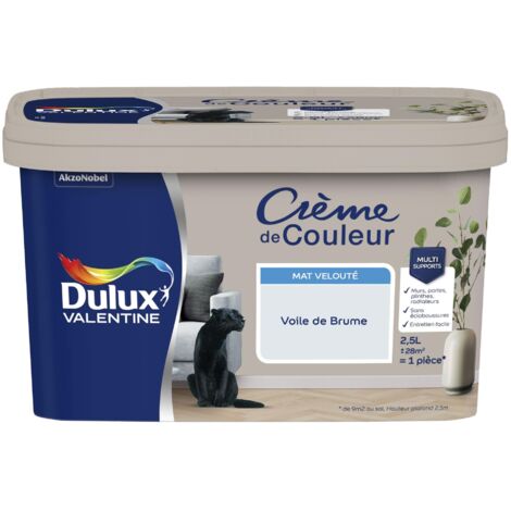 Peinture Crème De Couleur Mat Voile de Brume 2,5 L - Dulux Valentine