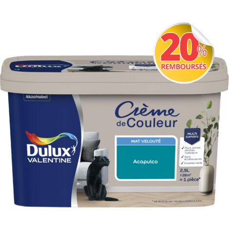 Peinture Crème De Couleur Mat Acapulco 2,5 L - Dulux Valentine