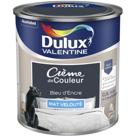 Peinture Crème De Couleur Mat Bleu d’Encre 0,5 L - Dulux Valentine