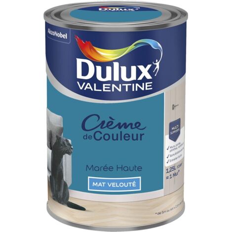 Peinture Crème De Couleur Mat Marée Haute 1,25 L - Dulux Valentine