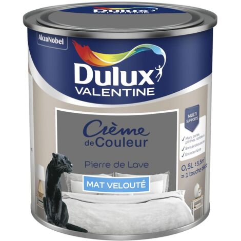 Peinture Crème De Couleur Mat Pierre de Lave 0,5 L - Dulux Valentine