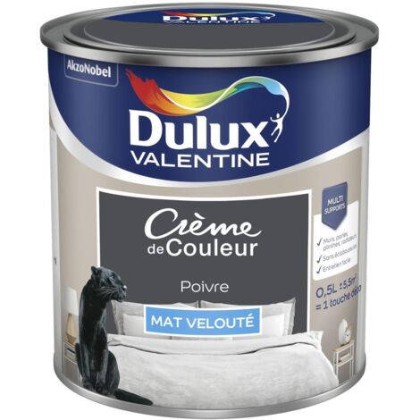 Peinture Crème De Couleur Mat Poivre 0,5 L - Dulux Valentine