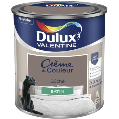 Peinture Crème De Couleur Satin Bûche 0,5 L - Dulux Valentine