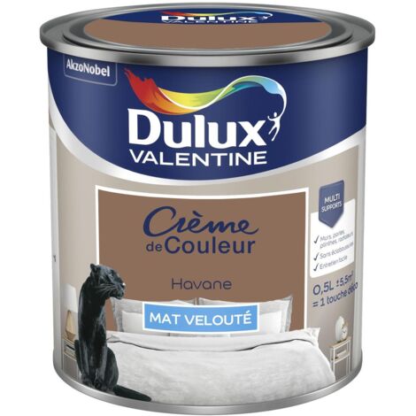 Peinture Crème De Couleur Mat Havane 0,5 L - Dulux Valentine