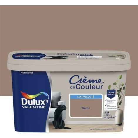 Peinture Crème De Couleur Mat Taupe 2,5 L - Dulux Valentine
