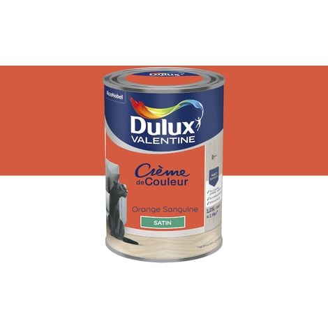 Peinture Crème De Couleur Satin Orange Sanguine 1,25 L - Dulux Valentine