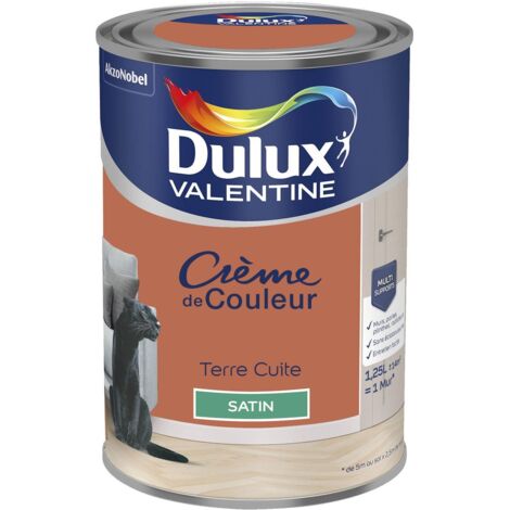 Peinture Crème De Couleur Satin Terre Cuite 1,25 L - Dulux Valentine