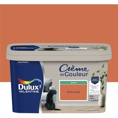 Peinture Crème De Couleur Satin Terre Cuite 2,5 L - Dulux Valentine