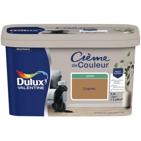 Peinture Crème De Couleur Satin Cognac 2,5 L - Dulux Valentine