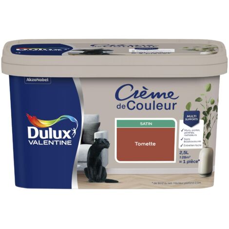 Peinture Crème De Couleur Satin Tomette 2,5 L - Dulux Valentine