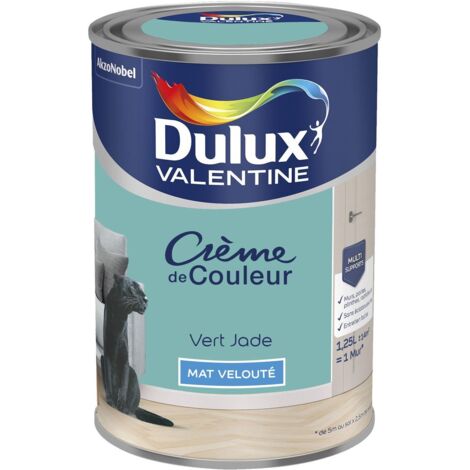 Peinture Crème De Couleur Mat Vert Jade 1,25 L - Dulux Valentine
