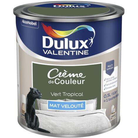 Peinture Crème De Couleur Mat Vert Tropical 0,5 L - Dulux Valentine