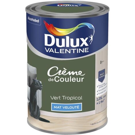 Peinture Crème De Couleur Mat Vert Tropical 1,25 L - Dulux Valentine
