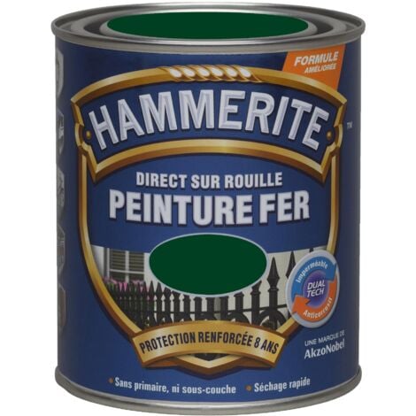 Peinture Direct Sur Rouille Laqué Vert Buisson 2,5 L - Hammerite
