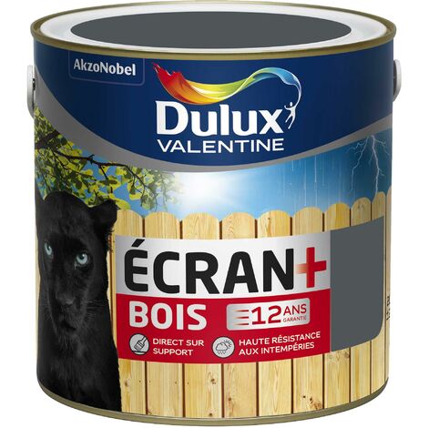 Peinture Ecran+ Bois Satin Gris Foncé (RAL 7015) 2 L - Dulux Valentine