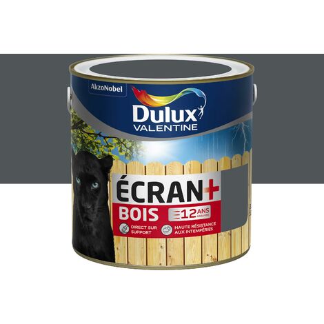 Peinture Ecran+ Bois Satin Gris Foncé (RAL 7015) 2 L - Dulux Valentine