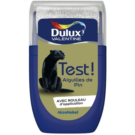 Dulux Valentine – Testeur couleur aiguilles de pin 30 mL – Peinture acrylique satinée lessivable – Pour murs et boiseries – Temps de séchage 30 min (1/5)