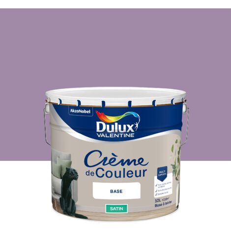 Peinture Crème De Couleur Satin Glycine 10L - Dulux Valentine