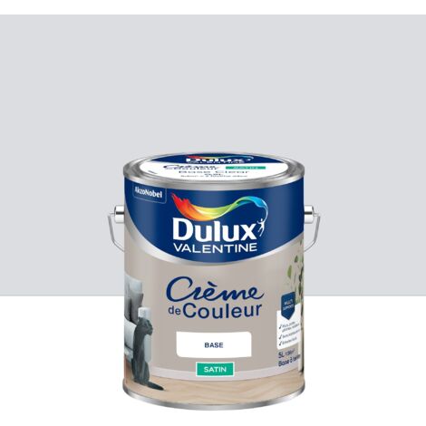 Peinture Crème De Couleur Satin Gris Tendance 5L - Dulux Valentine