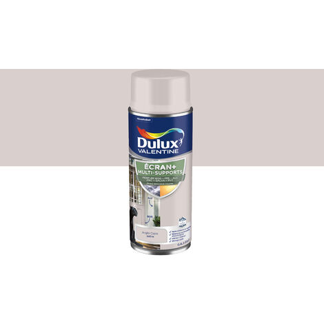 ECRAN+ MULTI-SUPPORTS EXTERIEURE - Peinture en Phase Aqueuse Éxtérieur - Satin Argile Claire aérosol 400 ml - Dulux Valentine