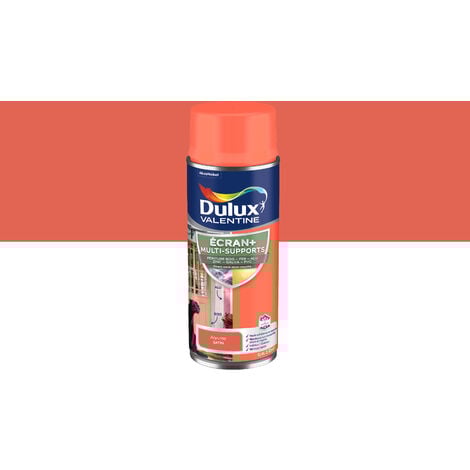 ECRAN+ MULTI-SUPPORTS EXTERIEURE - Peinture en Phase Aqueuse Éxtérieur - Satin Agrume aérosol 400 ml - Dulux Valentine