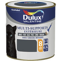 Peinture Multi-Supports Extérieure Satin Gris Sombre 0,5 L - Dulux Valentine