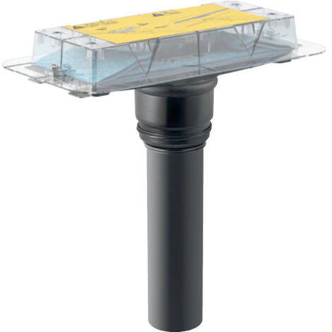 Geberit – Kit d’encastrement pour canivelle de douche CleanLine – Installation dans carrelage – Hauteur chape 2 à 25 cm – DN 50, Ø 50 mm, H 340 mm