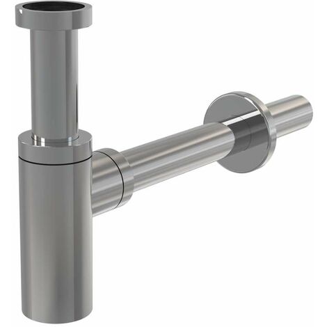 Kielle – Siphon de lavabo 32 mm en laiton chromé – Bouchon anti-odeurs 50 mm – Débit 30 l/min – 30901010