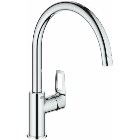 Mitigeur cuisine Grohe Bauloop, monocommande - Col de cygne Chromé - 31368001