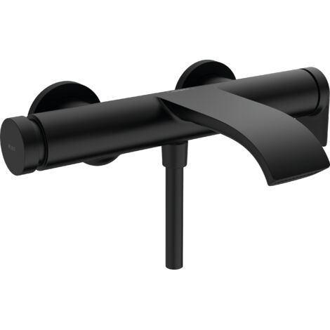Hansgrohe – Mitigeur de baignoire mural 75420670 – Finition noir mat – Entraxe 150mm – Débit 19,4 l/min – Technologie inverseur Select