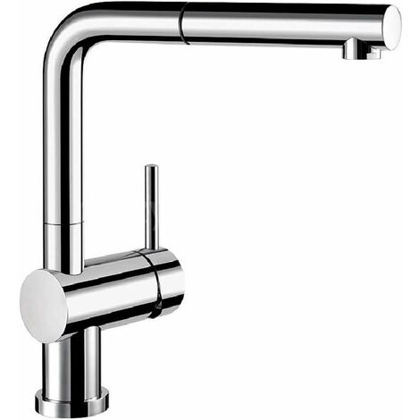 Blanco – Mitigeur d’évier avec douchette extractible – Bec pivotant 140° – Cartouche céramique – Montage un trou – 512402