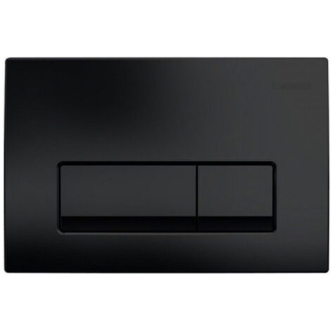 Geberit Delta 50 Plaque de commande double touche, Noir mat (115.119.14.1)