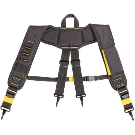 Dewalt – Ceinture porte-outils DWST409011 – Tissu polyester durable 1680D – Taille unique unisexe – Poche pour téléphone et mousquetons métalliques