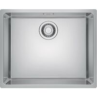 Franke – Évier 1 bac en acier inoxydable MRX 110-50 – Montage sous plan – Dimensions 540x440 mm – Trop-plein caché – Bonde à panier 3 1/2“