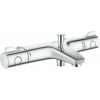Mitigeur thermostatique de baignoire – Finition chromée – Technologie GROHE EcoJoy pour consommation d’eau réduite – 34756000