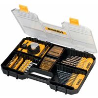 Dewalt – Coffret de 100 accessoires – DT71569 – Forets à béton 4-10mm – Embouts PZ, PH, SL – Compatible T-Stak