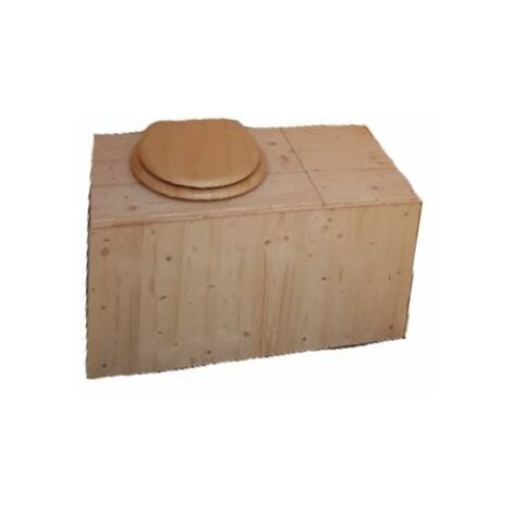 Bloc wc sec mobile en bois, kit toilettes sèches 100 x 48 x 50cm pour  structure