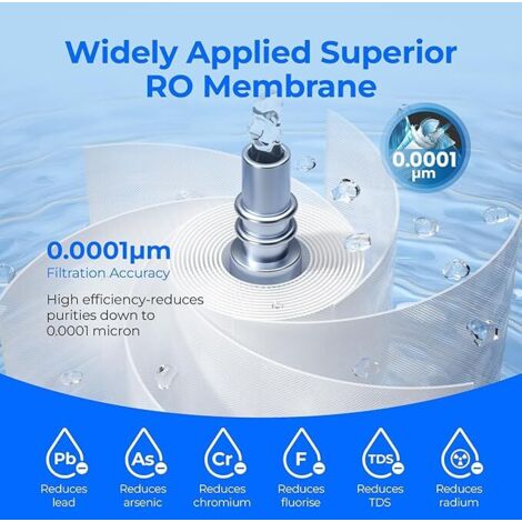 Filtre Waterdrop WD-G3-N1CF - Compatible WD-G3-W - 6 Mois/2082L - Charbon Actif