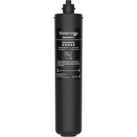 Waterdrop – Filtre sous évier RF15 – Réduit plomb, chlore, impuretés – Capacité 60000 litres – Installation rapide sans outils