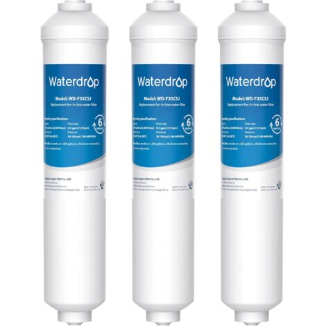 Waterdrop – Filtre à eau pour réfrigérateur Samsung – Charbon actif 0,5 micron – Remplacement DA29-10105J – Installation sans outil - DA99-02131B (1/5)