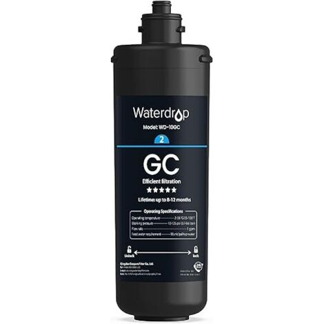 Waterdrop WD-10GC Under Sink Water Filter Replacement for Waterdrop TSA & TSB 3-Stage Under Sink Water Filter System (1/5)